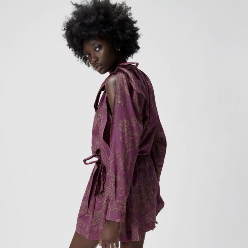 ZARA limited edition long sleeve mini dress - Picture 4 of 16